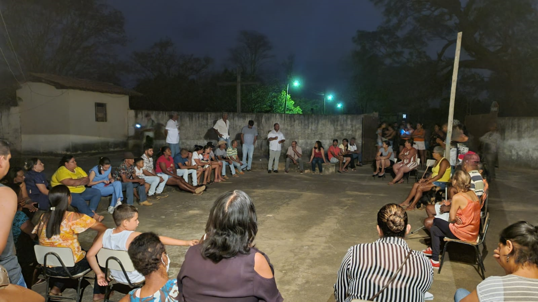 Reunião com moradores da comunidade do Salobro
