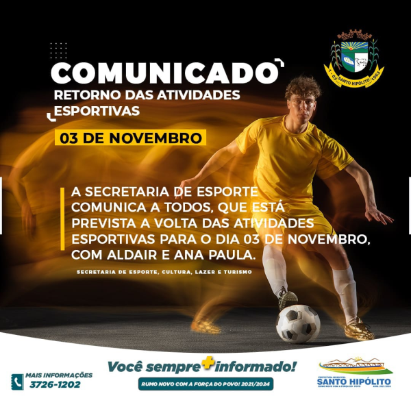 Retorno das atividades esportivas